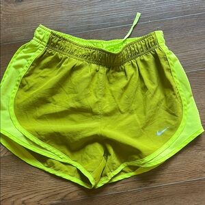 Nike Yellow Athletic Performance Shorts